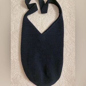 The Sak Black Crochet Shoulder Bag